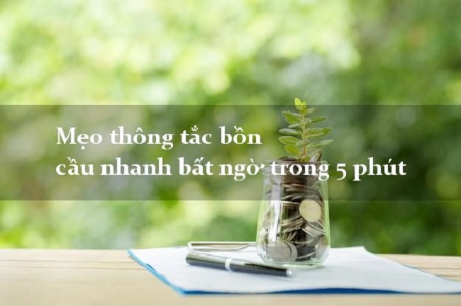 Thông tắc bồn cầu nhanh chóng trong 5 phút