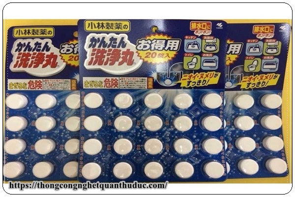 Viên thông tắc bồn rửa bát Kobayashi Nhật Bản.